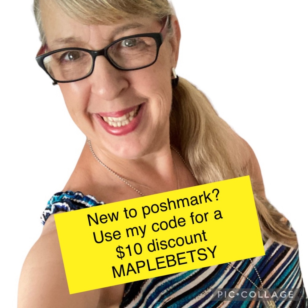 New to poshmark? Use my Poshmark coupon Code Maplebetsy for 1st time users